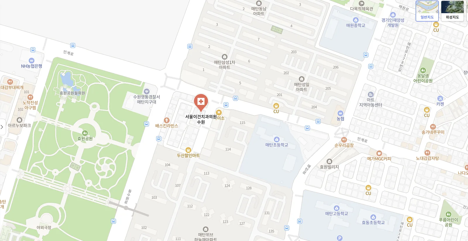 서울이건치과 위치 지도
